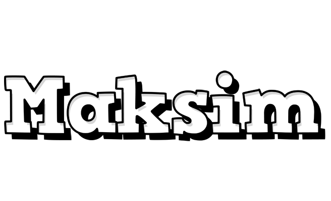 Maksim snowing logo