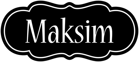 Maksim welcome logo