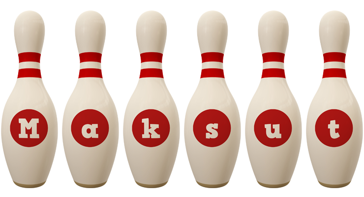 Maksut bowling-pin logo