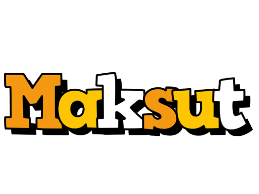 Maksut cartoon logo