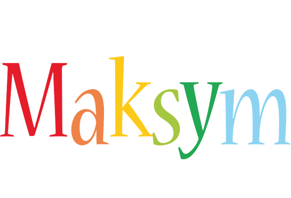 Maksym birthday logo