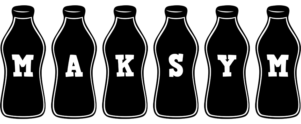 Maksym bottle logo