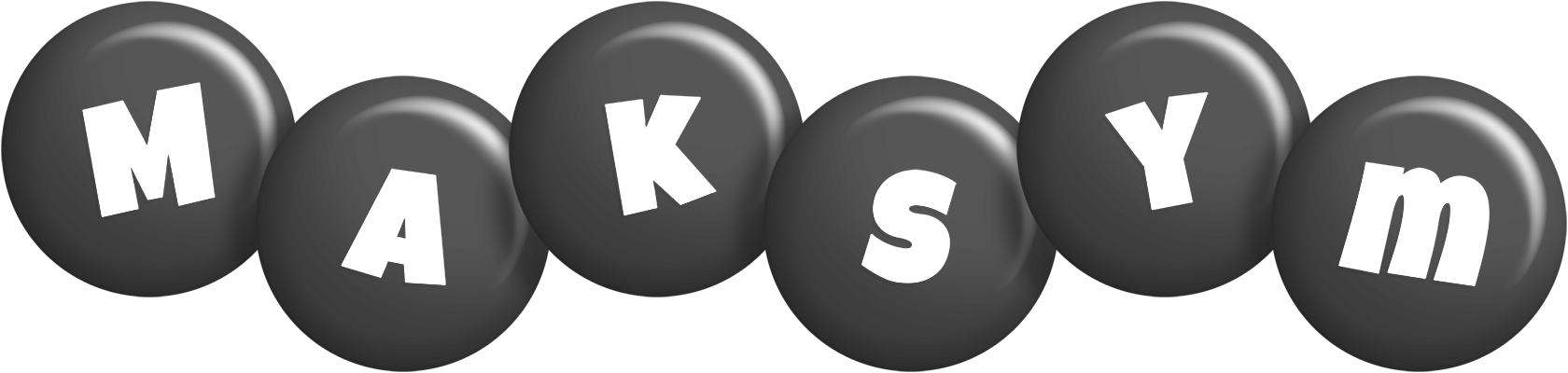 Maksym candy-black logo
