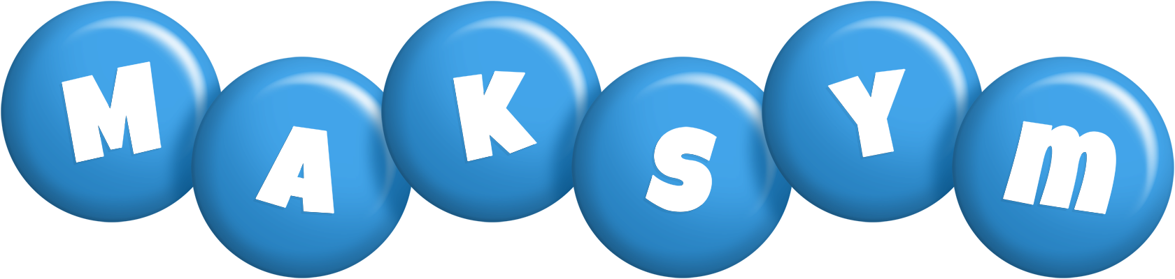Maksym candy-blue logo