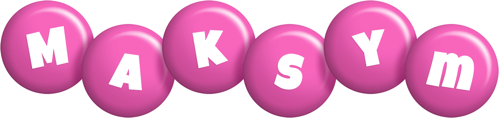Maksym candy-pink logo