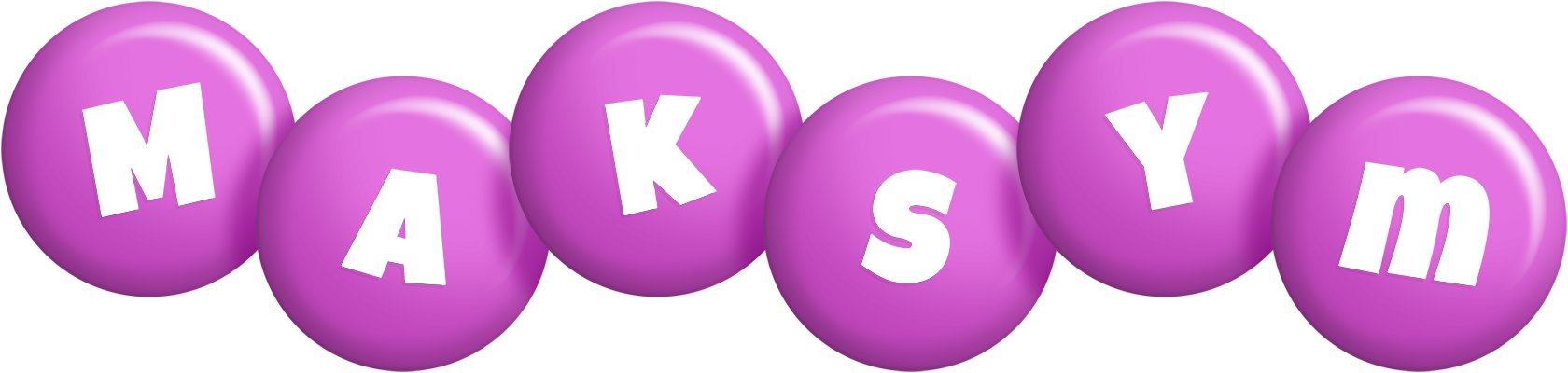 Maksym candy-purple logo