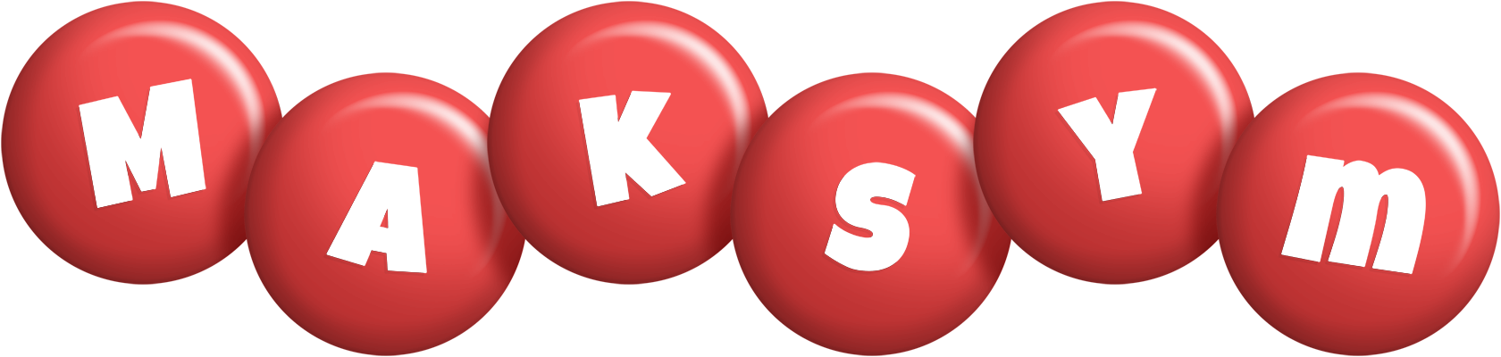 Maksym candy-red logo