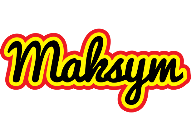 Maksym flaming logo
