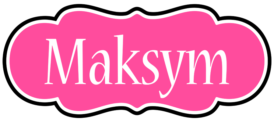 Maksym invitation logo