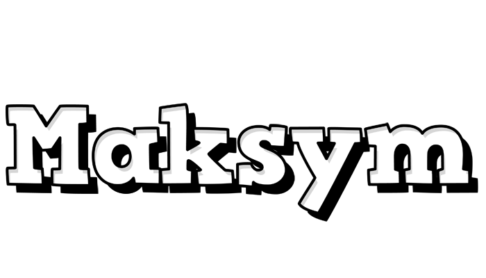 Maksym snowing logo