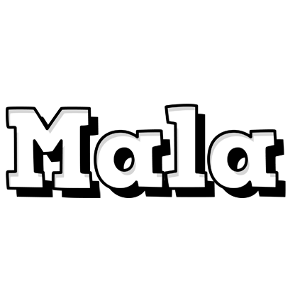 Mala snowing logo