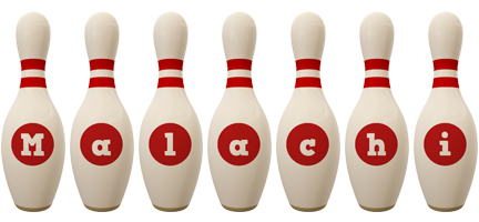Malachi bowling-pin logo