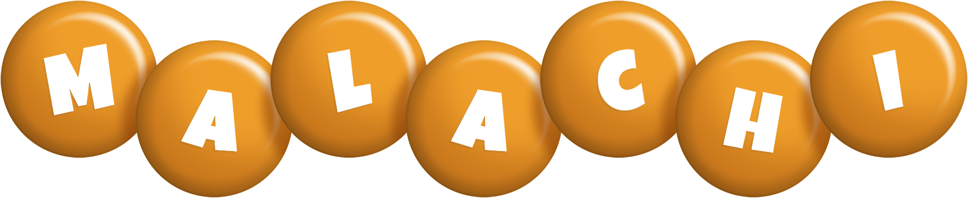 Malachi candy-orange logo