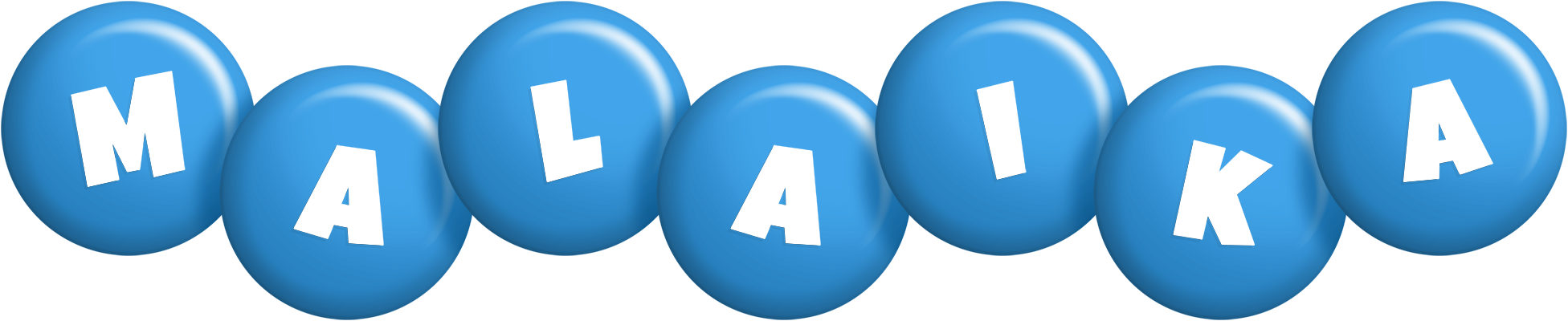 Malaika candy-blue logo