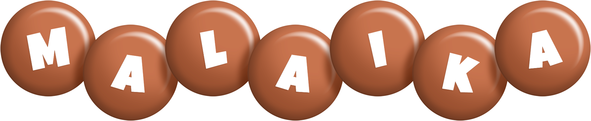 Malaika candy-brown logo