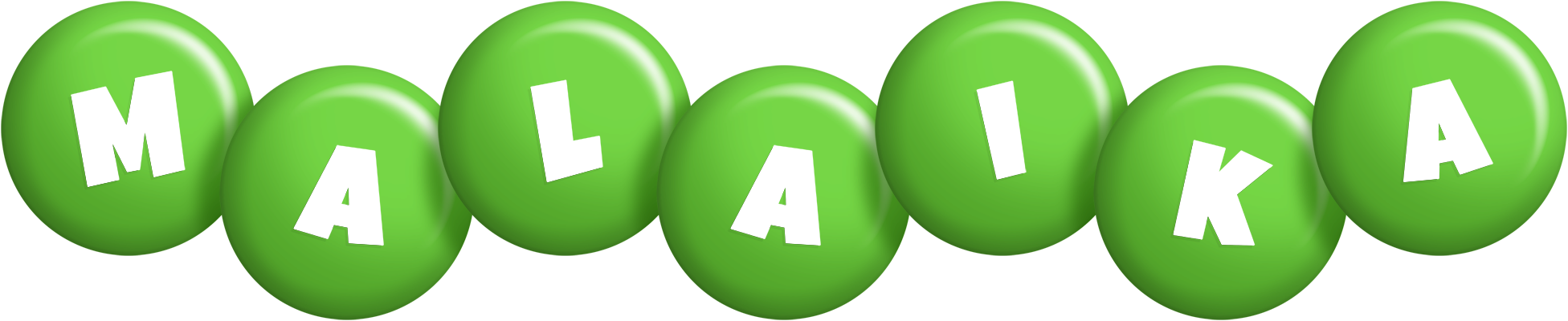 Malaika candy-green logo