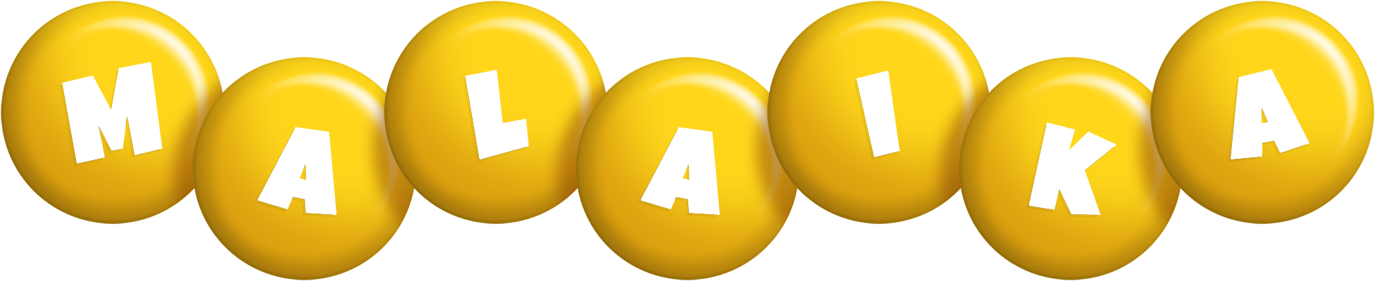 Malaika candy-yellow logo
