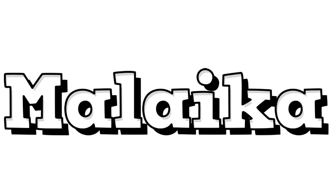 Malaika snowing logo