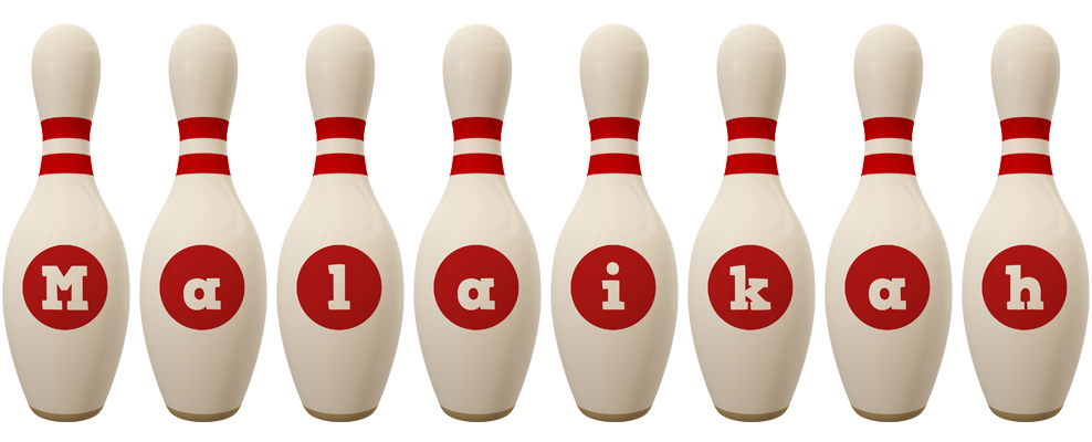 Malaikah bowling-pin logo