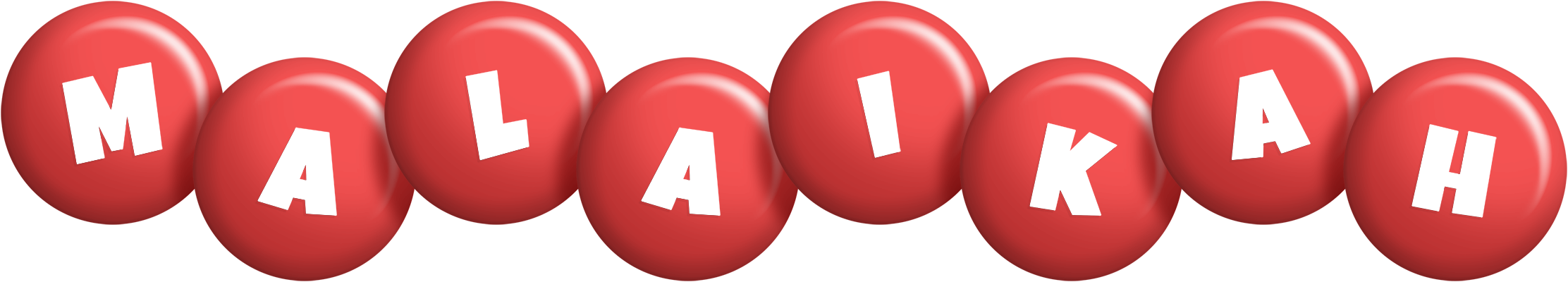 Malaikah candy-red logo