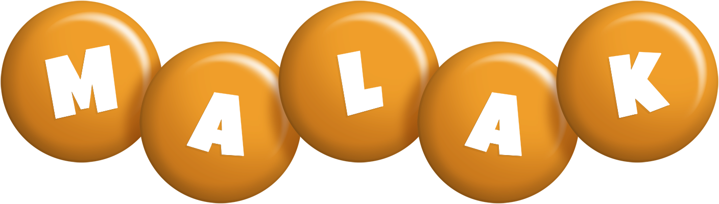 Malak candy-orange logo