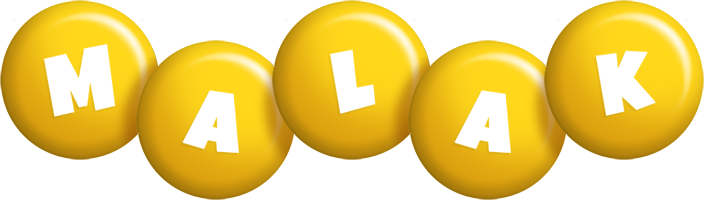 Malak candy-yellow logo