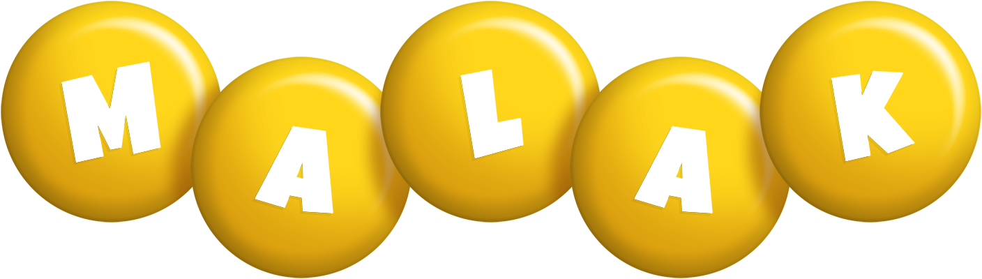 Malak candy-yellow logo