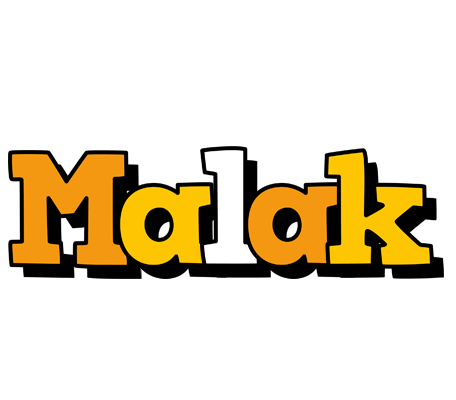 Malak cartoon logo