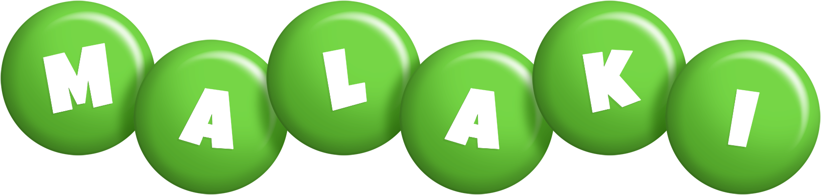 Malaki candy-green logo