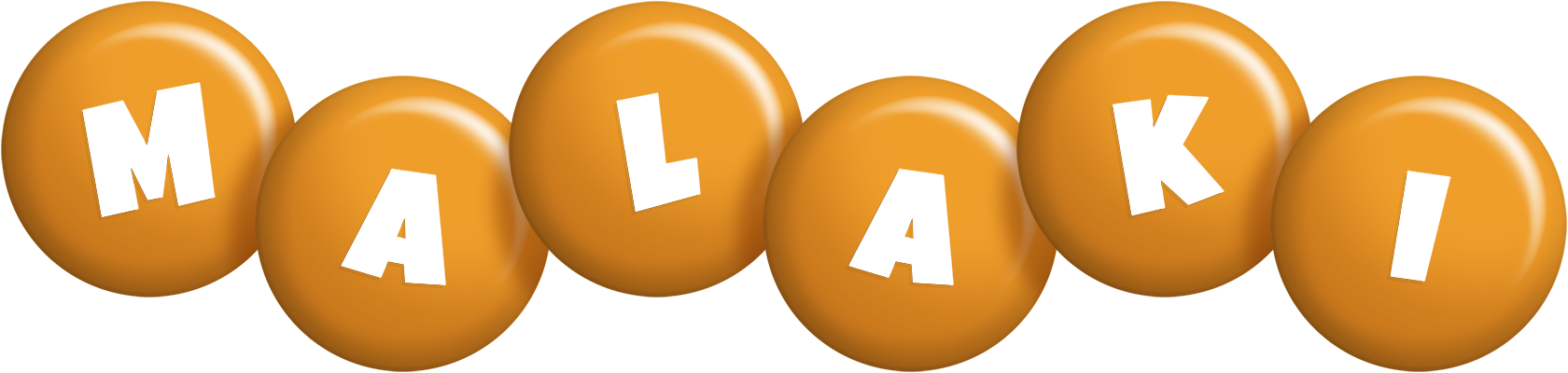 Malaki candy-orange logo