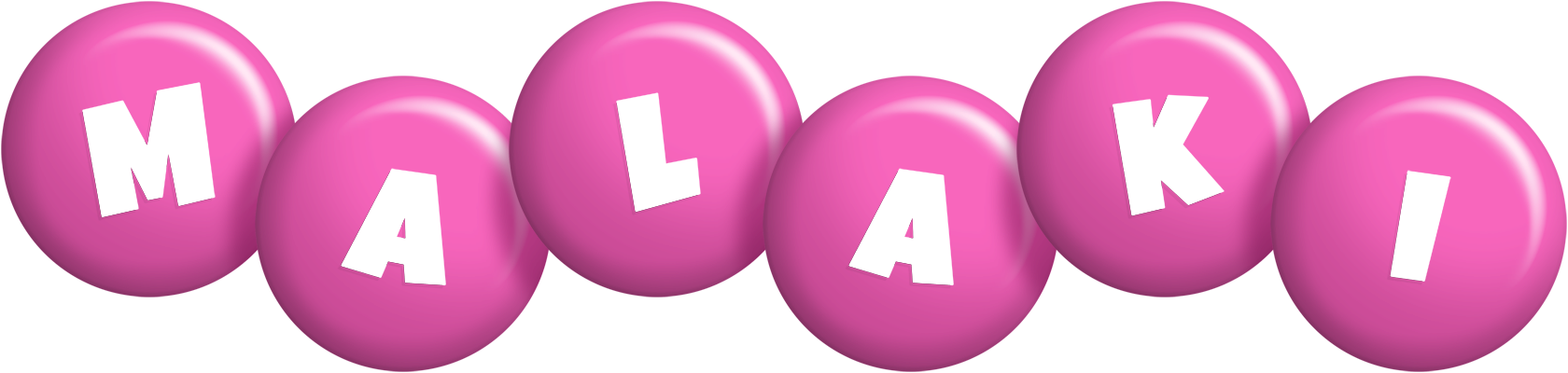 Malaki candy-pink logo