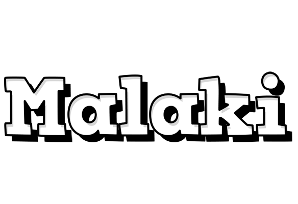 Malaki snowing logo