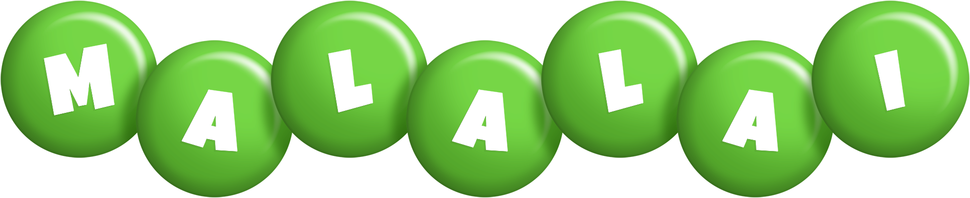 Malalai candy-green logo