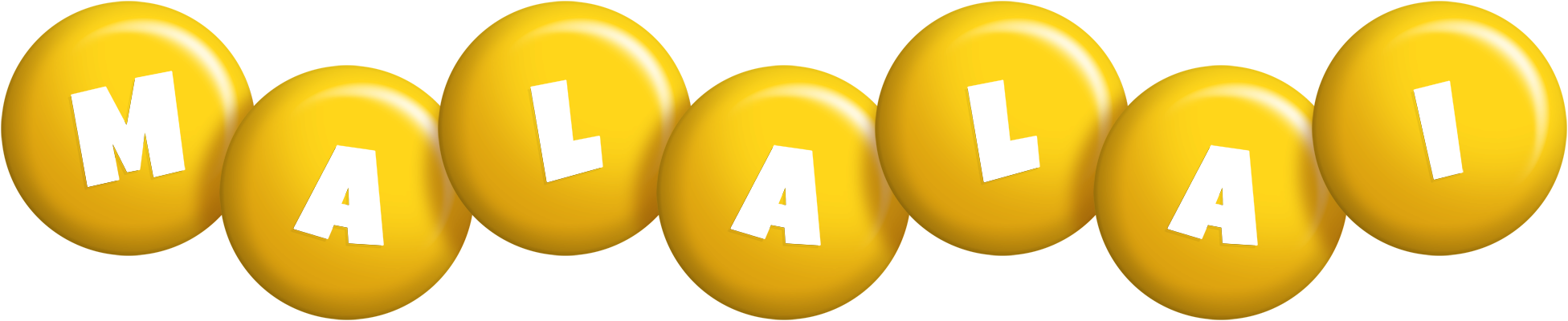 Malalai candy-yellow logo