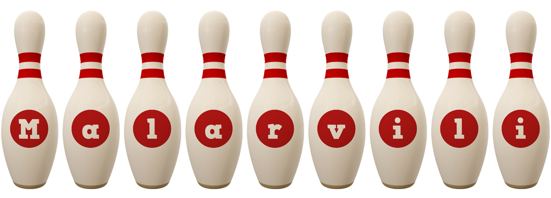 Malarvili bowling-pin logo