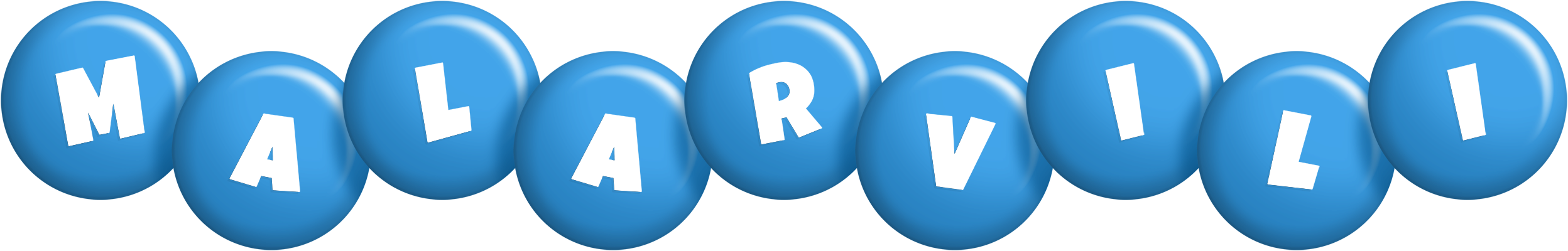 Malarvili candy-blue logo