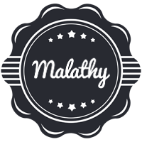 Malathy badge logo