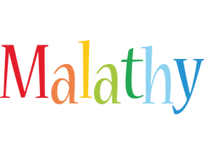 Malathy birthday logo