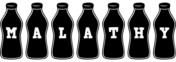 Malathy bottle logo