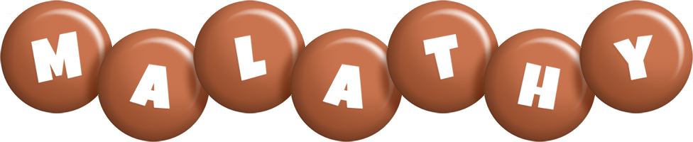 Malathy candy-brown logo