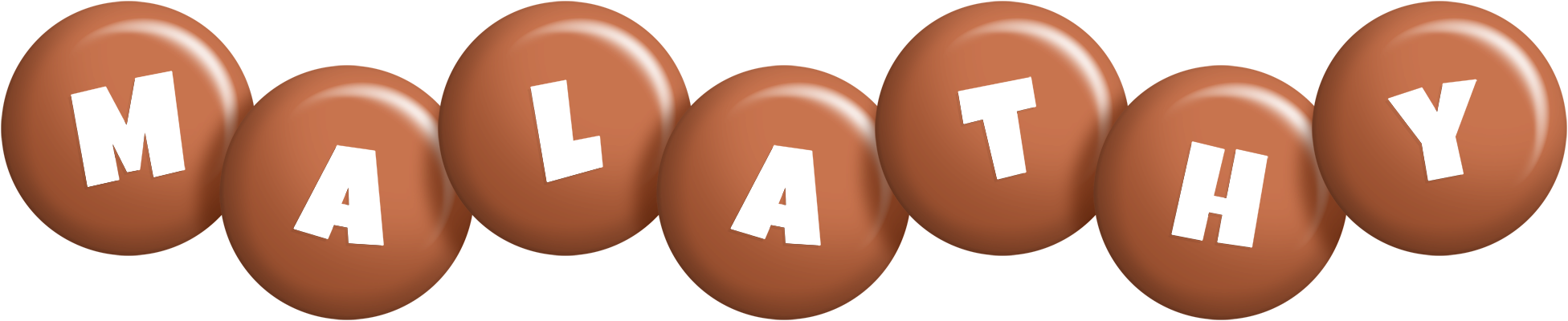 Malathy candy-brown logo