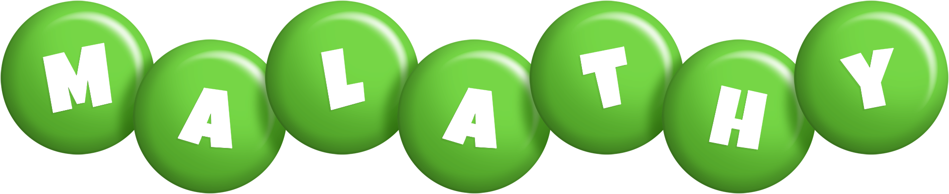 Malathy candy-green logo