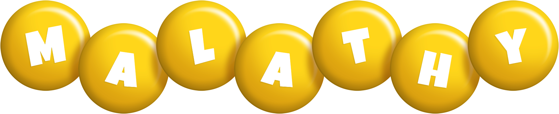 Malathy candy-yellow logo