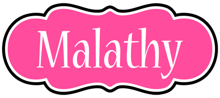 Malathy invitation logo