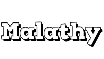 Malathy snowing logo