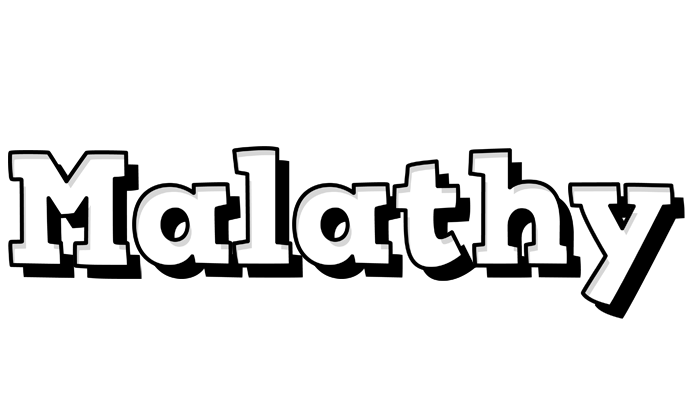 Malathy snowing logo