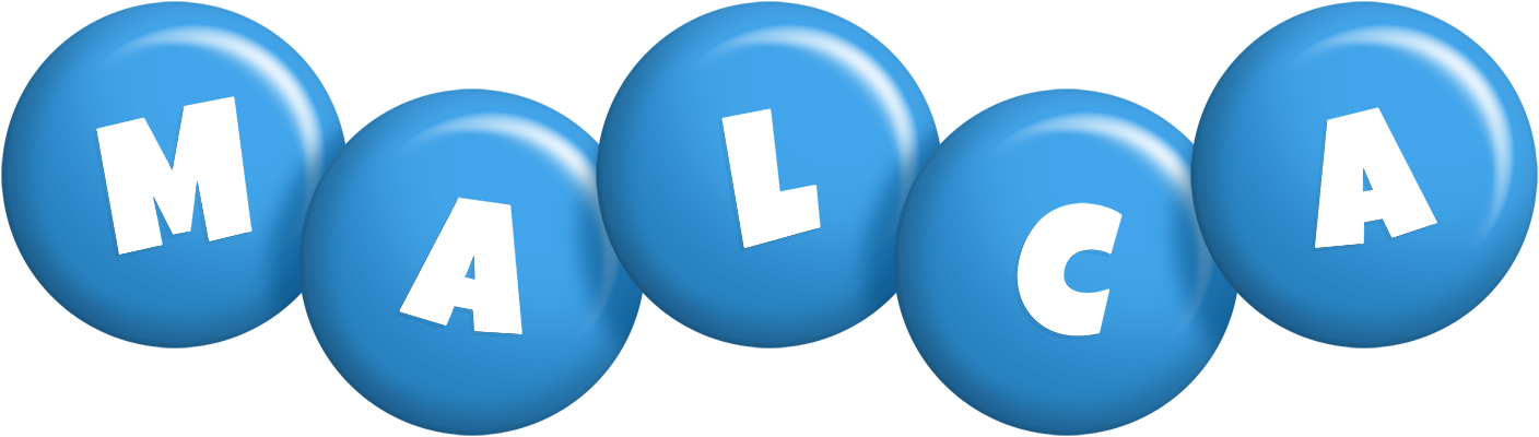 Malca candy-blue logo