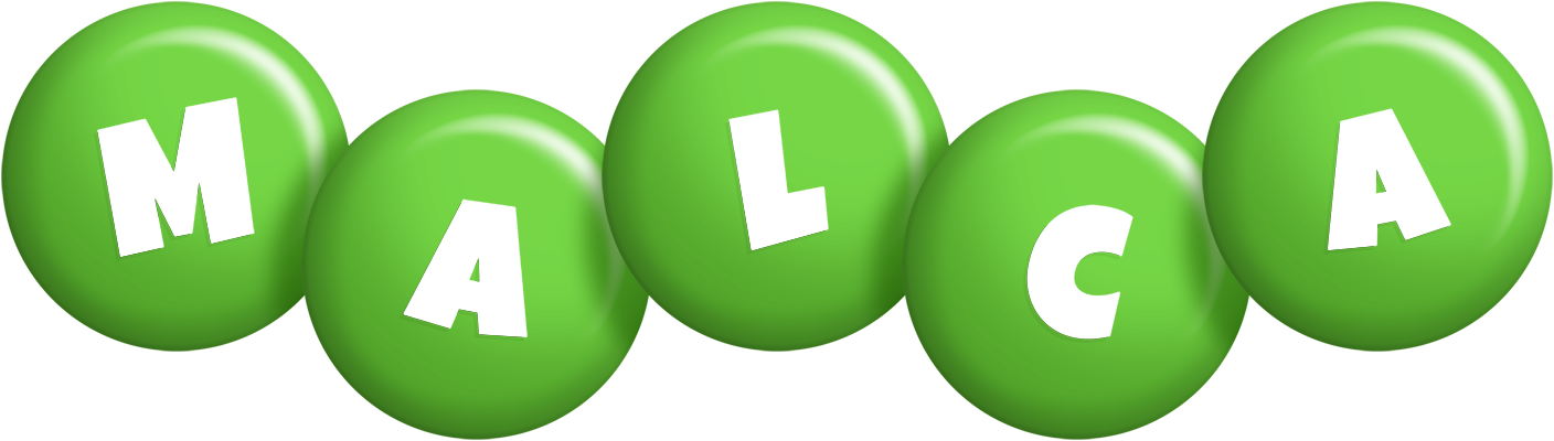 Malca candy-green logo