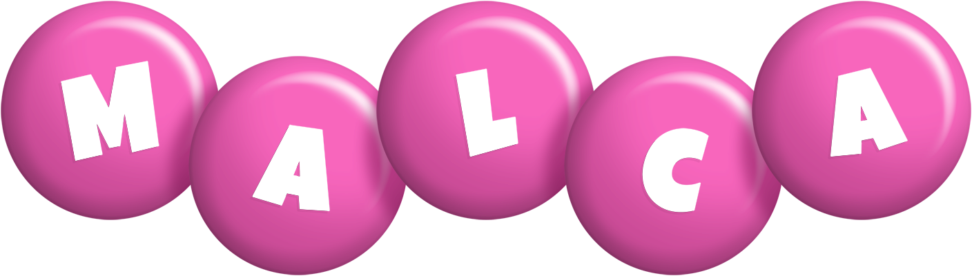 Malca candy-pink logo