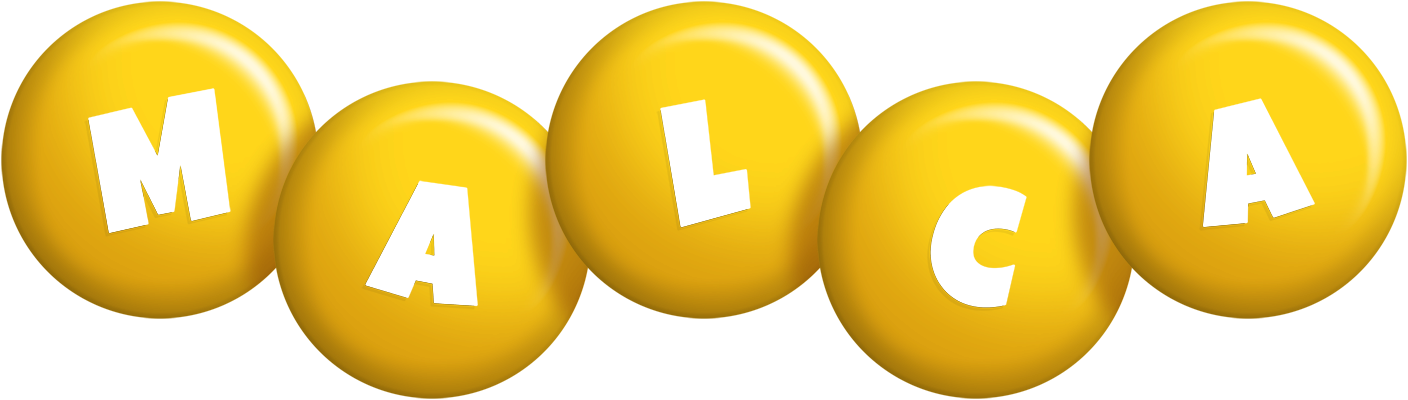 Malca candy-yellow logo